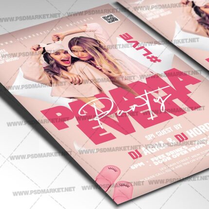 Download Pajama Party Night PSD Template 2