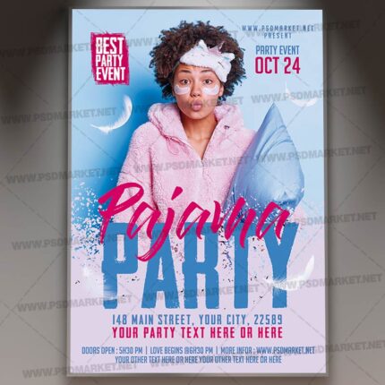 Download Pajama Party PSD Template 1