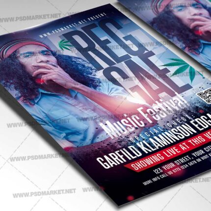 Download Reggae Fest PSD Template 2