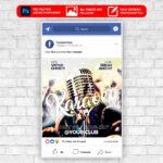 Karaoke Night Animated Flyer PSD Template