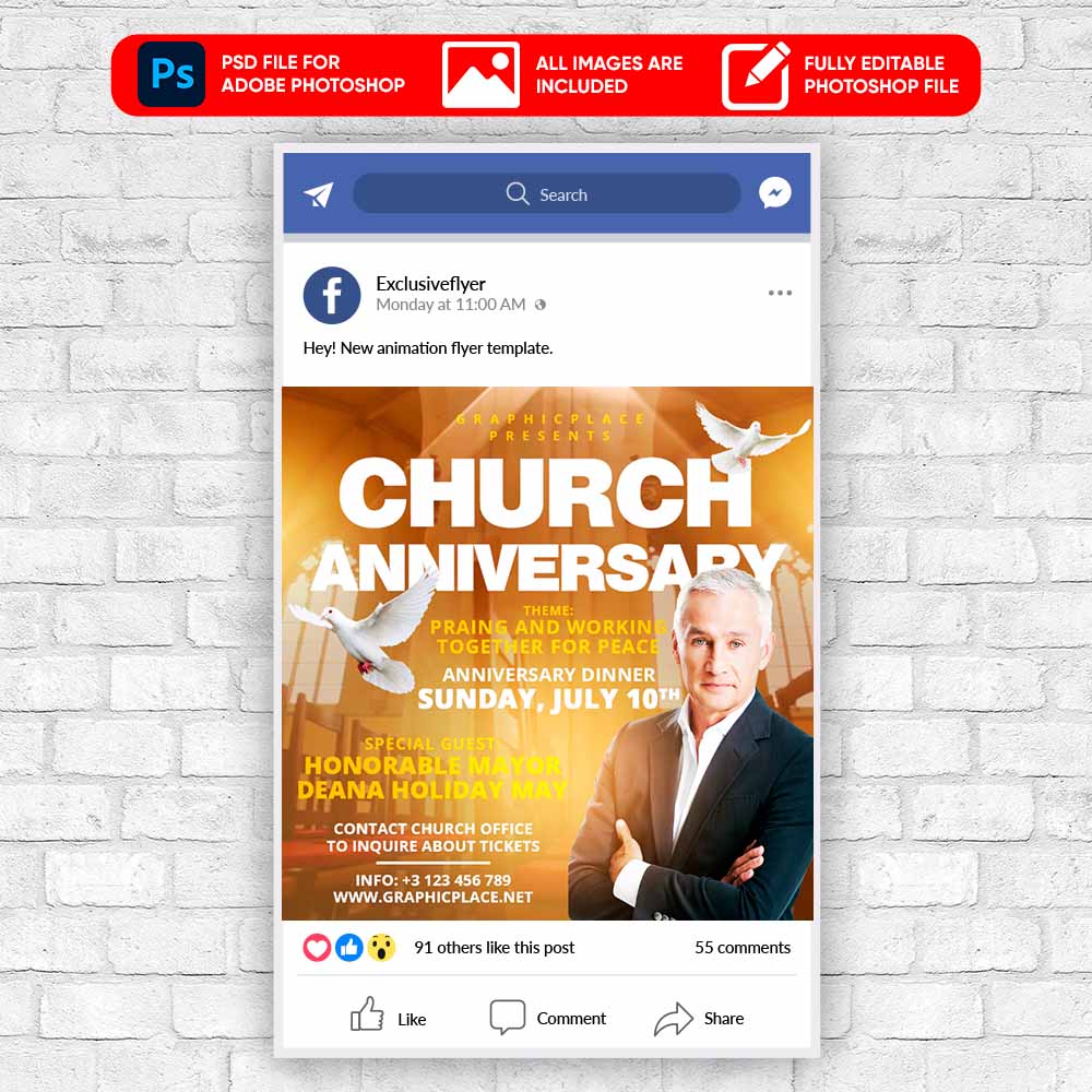 Youth-Revival-animated-flyer-psd-template-1.jpg Youth Revival - Animated Flyer PSD Template - Image 1