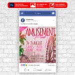 Amusement Park Animated Flyer PSD Template