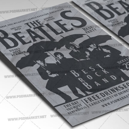 Download Beatles Day PSD Template 2
