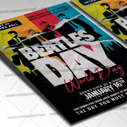 Download Beatles PSD Template 2