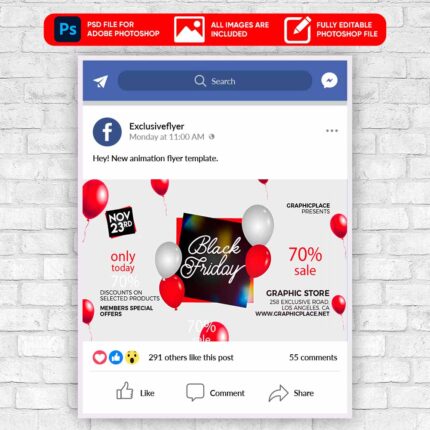Black Friday - Animated PSD Template | ExclusiveFlyer