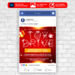 Christmas Toy Drive - Animated Flyer PSD Template
