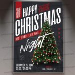 Christmas Night Card Printable Template