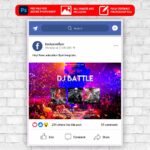 Dj Battle Night Animated Flyer PSD Template