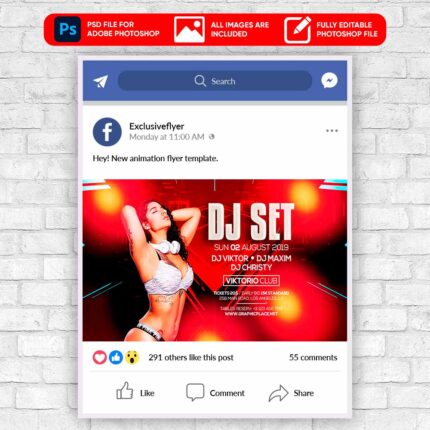 Dj Set Party - Animated Flyer PSD Template