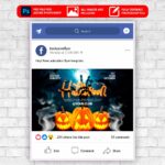 Halloween Celebration Animated Flyer PSD Template