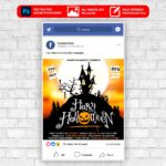 Happy Halloween Animated Flyer PSD Template