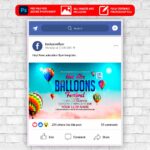 Hot Air Balloons Festival - Animated Flyer PSD Template