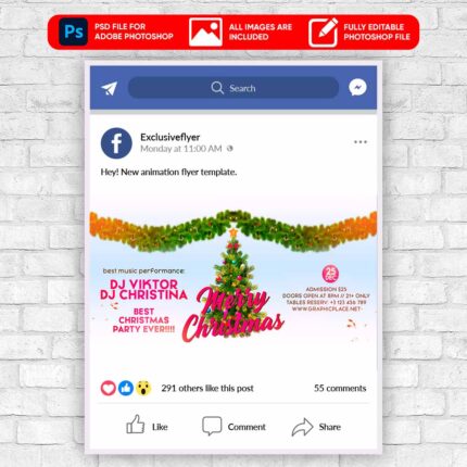 Merry Christmas Celebratio - Animated PSD Template | ExclusiveFlyer