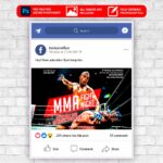 MMA Fight Animated Flyer PSD Template