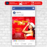 New Year Night - Animated Flyer PSD Template