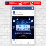 New Year Party Animated Flyer PSD Template