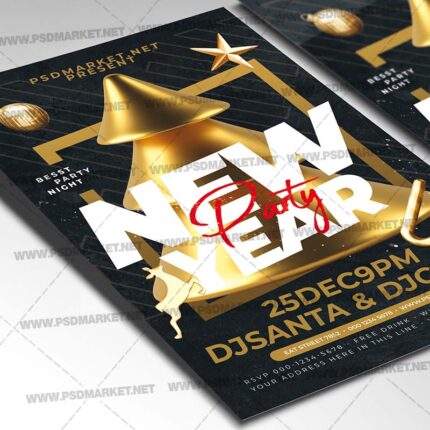 Download New Year Party PSD Template 2
