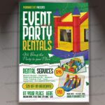 Download Party Rentals Card Printable Template 1