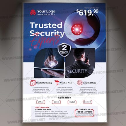 Download Security Services Card Printable Template 1