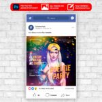 Selfie Party Animated Flyer PSD Template