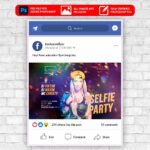Selfie Party Animated Flyer PSD Template