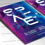 Download Space Party Night PSD Template 2