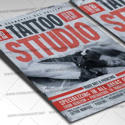 Download Tattoo Studio PSD Template 2