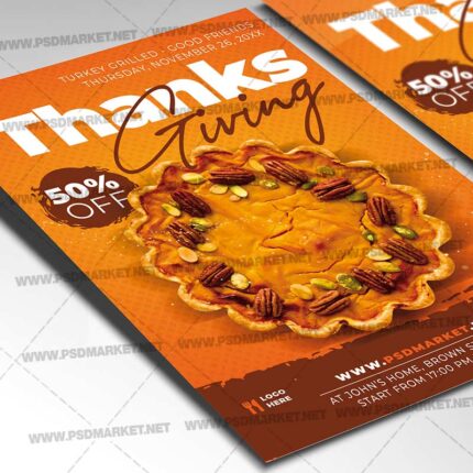 Download Thanksgiving PSD Template 2