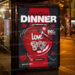 Download Valentines Day Dinner Card Printable Template 3