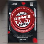 Download Valentines Dinner Card Printable Template 1