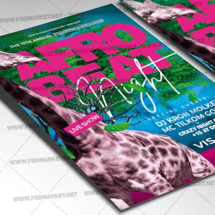 Download Afro Beat Card Printable Template 2