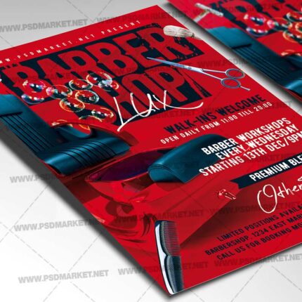 Download Barber Shop Card Printable Template 2