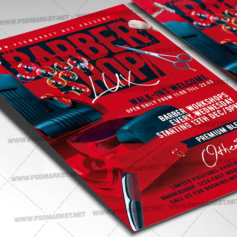 Barber Shop Card Printable Template