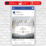 Church Services Animated Flyer PSD Template