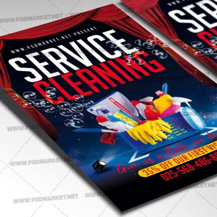 Download Cleaning Service Card Printable Template 2