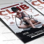 Download Club Party Card Printable Template 2