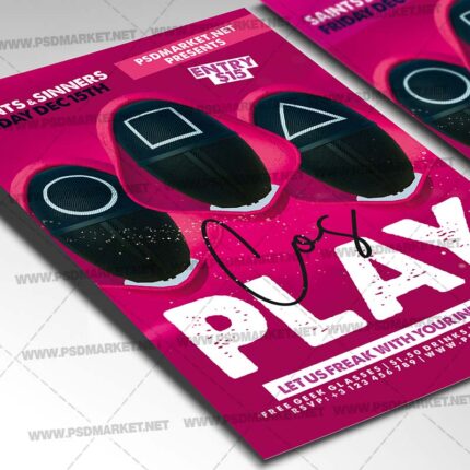 Download Cosplay Card Printable Template 2