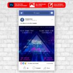 Future Party Animated Flyer PSD Template