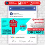 House For Rent Animated Flyer PSD Template