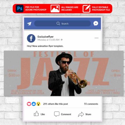 Jazz FestivalAnimated Flyer PSD Template