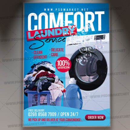 Download Laundry Service Card Printable Template 1