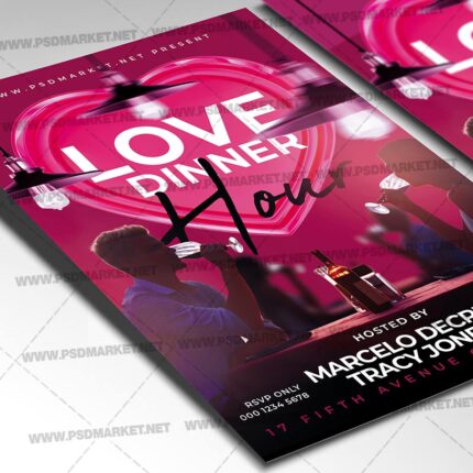 Download Love Dinner Card Printable Template 2