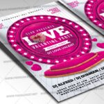 Download Love Valentine Party Card Printable Template 2