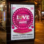 Download Love Valentine Party Card Printable Template 3