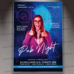 Download Quiz Pub Card Printable Template 1