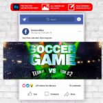 Soccer Game Animated Flyer PSD Template