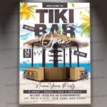Download Tiki Bar Card Printable Template 1