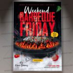 Download Barbecue Event Card Printable Template 1