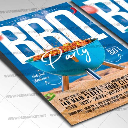 Download Barbecue Party Card Printable Template 2