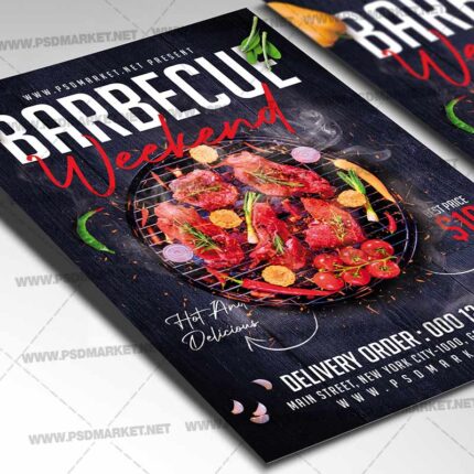 Download Barbecue Weekend Card Printable Template 2
